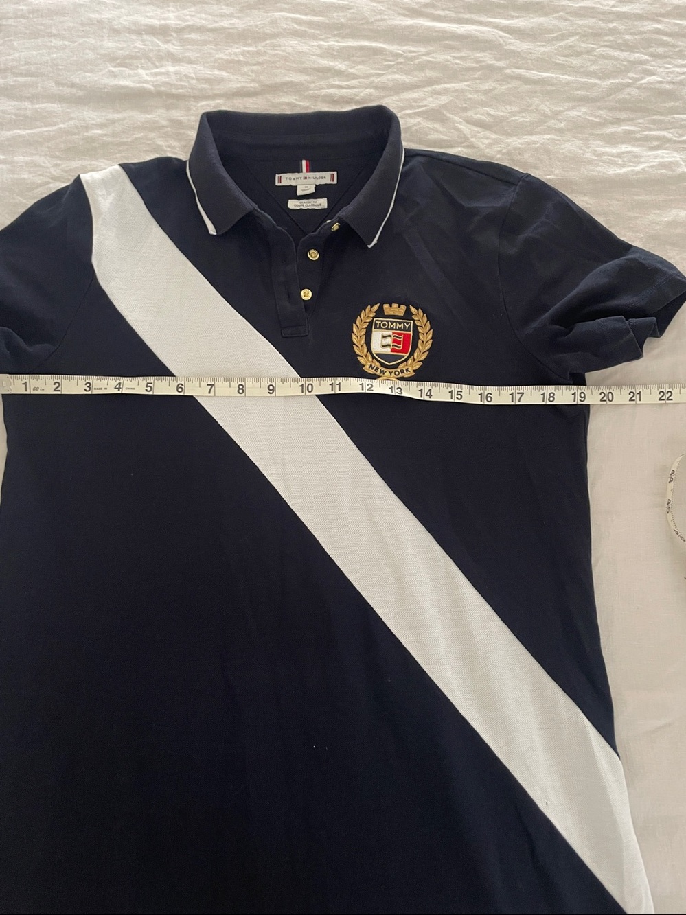 Tommy Hilfiger polo dress navy M preppy vacation travel - Picture 7 of 9